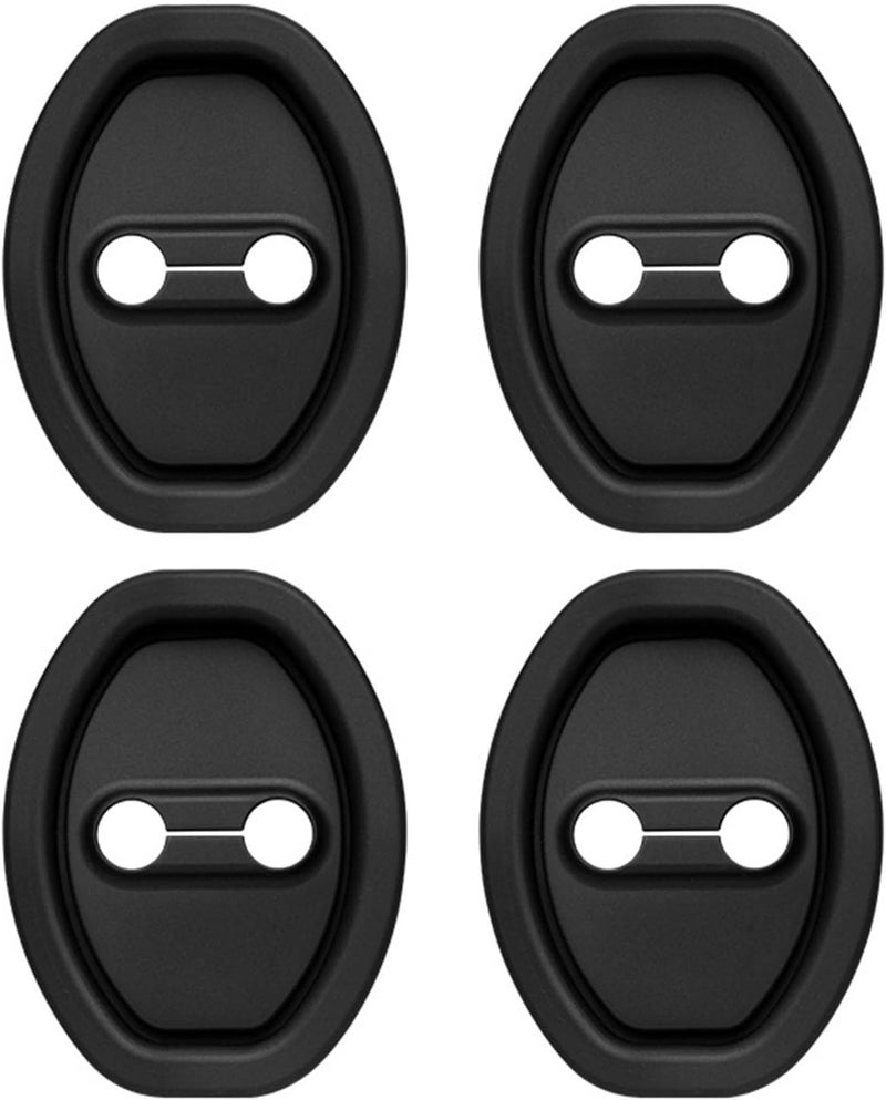 Figpade 4PCS Upgraded Car Door Latch Guard Cover,Silicone Car Door Lock Cover for Car Door Protector and Noise Reduction,Universal Automotive Exterior Accessories (4 PCS) - Image 1